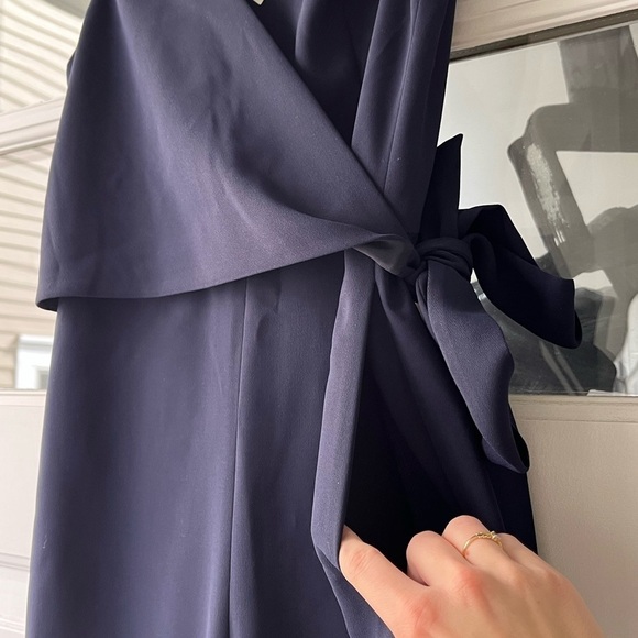 NWT Club Monaco Navy Tie Jumpsuit - Picture 9 of 11